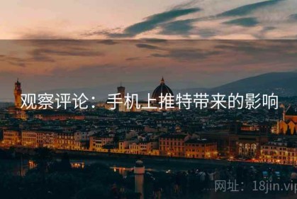 观察评论：手机上推特带来的影响