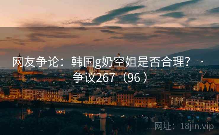 网友争论：韩国g奶空姐是否合理？ · 争议267（96 ）